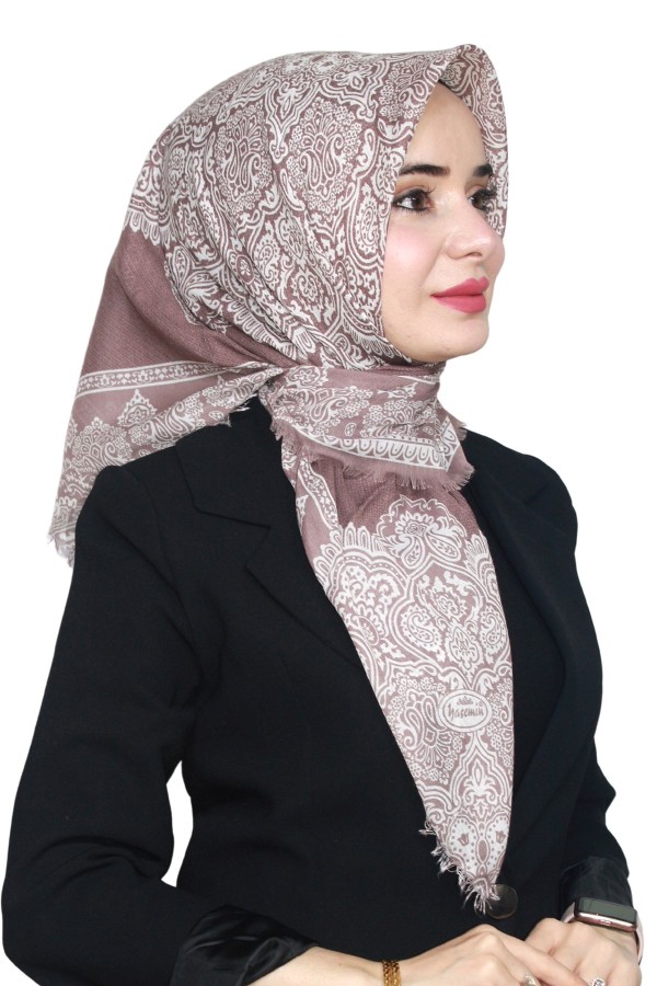 Yasemin Pamuk Flamlı Eşarp 1003-3