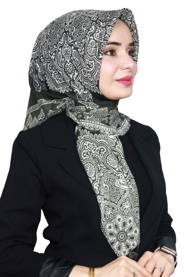 Yasemin Pamuk Flamlı Eşarp 1003-26