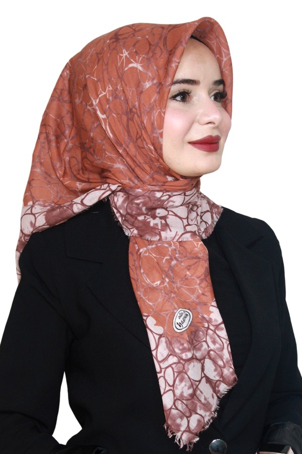 Yasemin Pamuk Flamlı Eşarp 1009-28