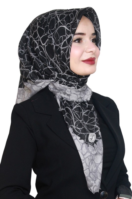 Yasemin Pamuk Flamlı Eşarp 1009-3