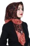 Yasemin Pamuk Flamlı Eşarp 1009-7