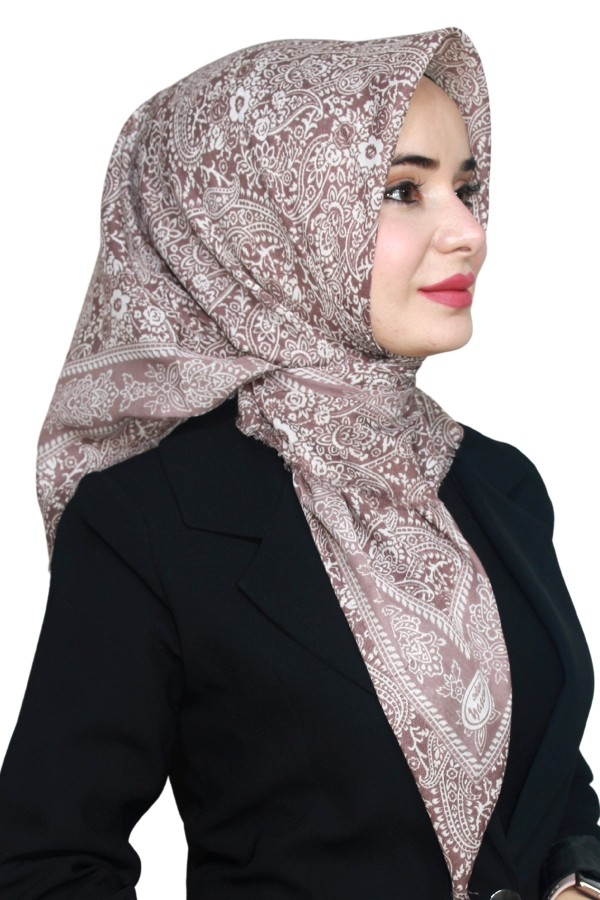 Yasemin Pamuk Flamlı Eşarp 1008-20