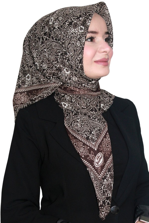 Yasemin Pamuk Flamlı Eşarp 1008-24
