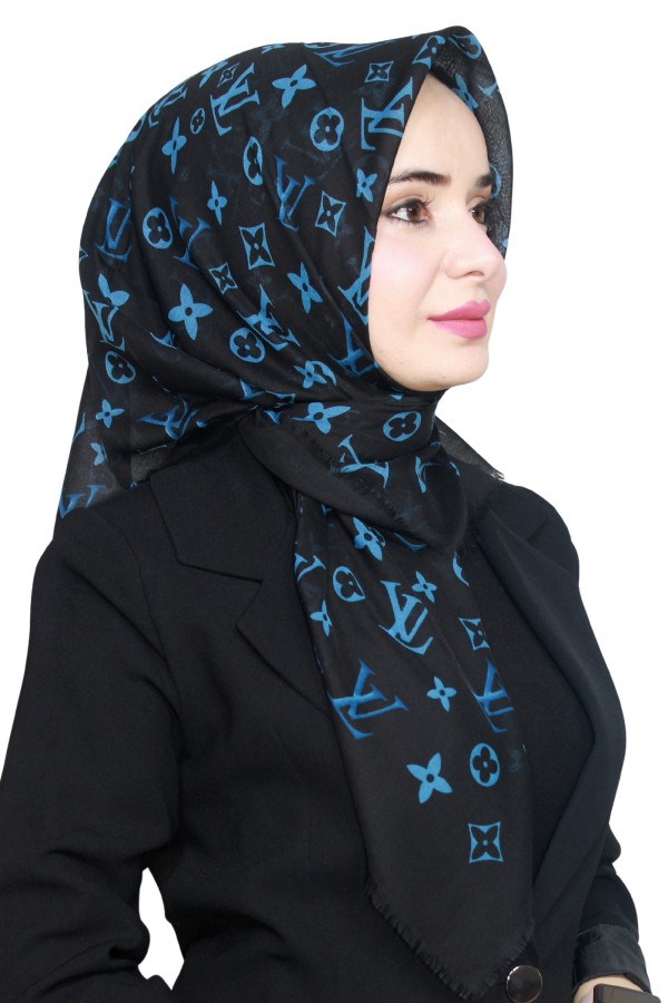 Pamuk Flamlı Eşarp 1005-1