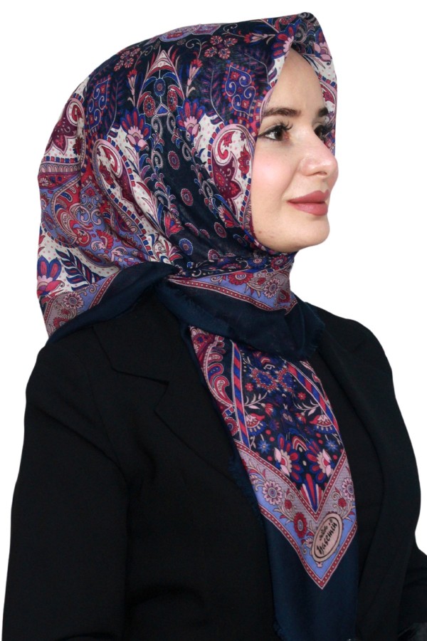 Pamuk Keten Flamlı Eşarp 1040-15