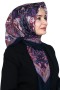 Pamuk Keten Flamlı Eşarp 1040-15