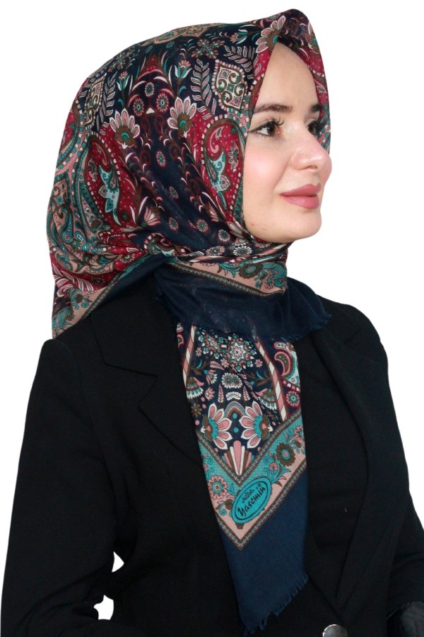 Pamuk Keten Flamlı Eşarp 1040-18