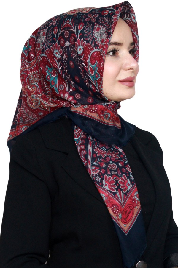 Pamuk Keten Flamlı Eşarp 1040-20