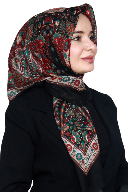 Pamuk Keten Flamlı Eşarp 1040-22
