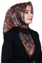 Pamuk Keten Flamlı Eşarp 1040-8