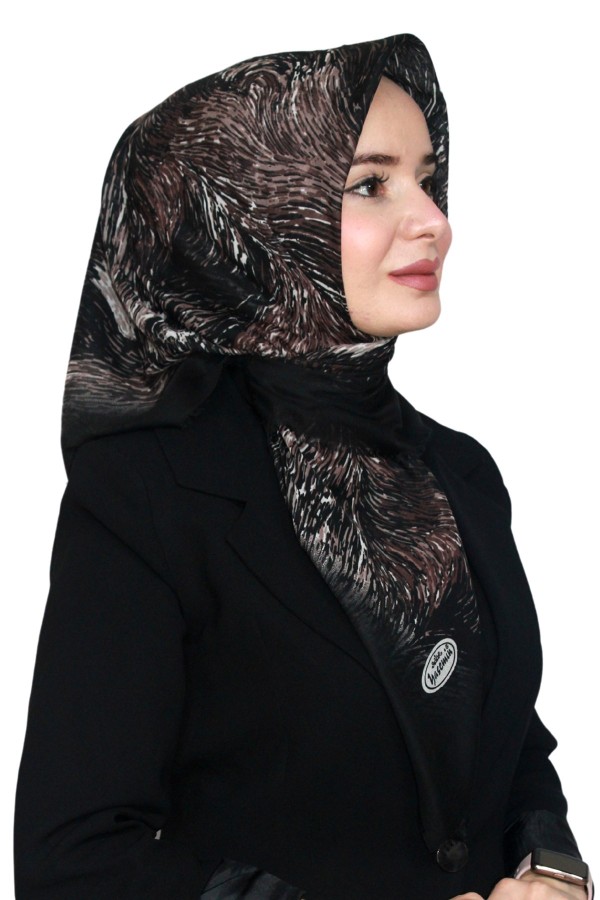 Pamuk Keten Flamlı Eşarp 1043-15