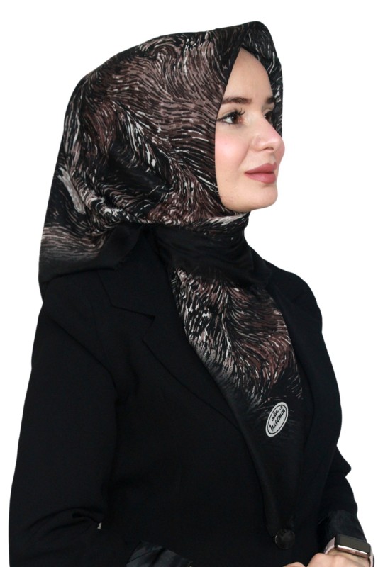 Pamuk Keten Flamlı Eşarp 1043-15