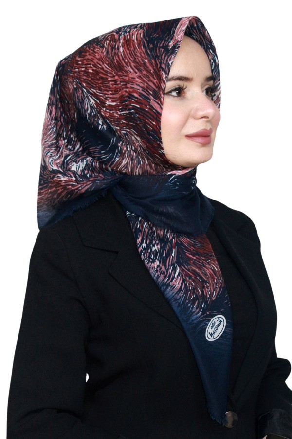 Pamuk Keten Flamlı Eşarp 1043-17