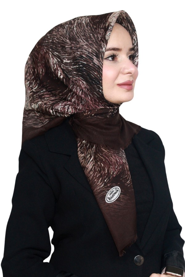 Pamuk Keten Flamlı Eşarp 1043-18