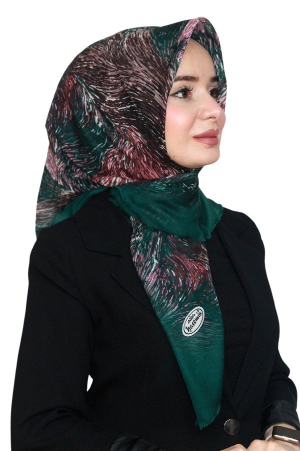 Pamuk Keten Flamlı Eşarp 1043-2