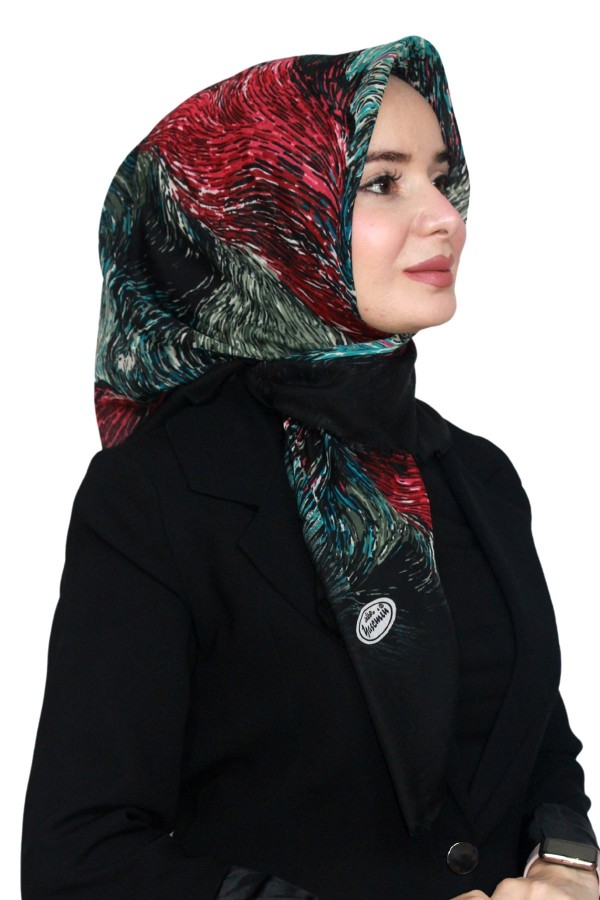 Pamuk Keten Flamlı Eşarp 1043-20