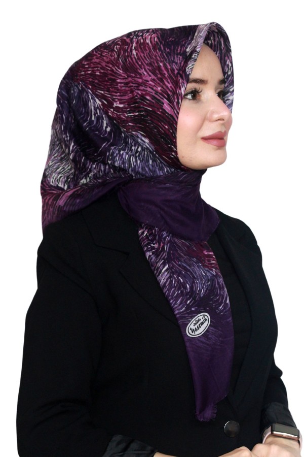 Pamuk Keten Flamlı Eşarp 1043-22