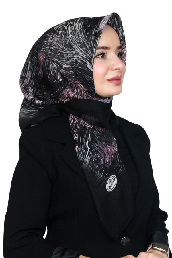 Pamuk Keten Flamlı Eşarp 1043-24