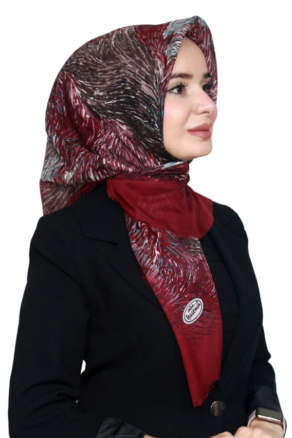 Pamuk Keten Flamlı Eşarp 1043-25