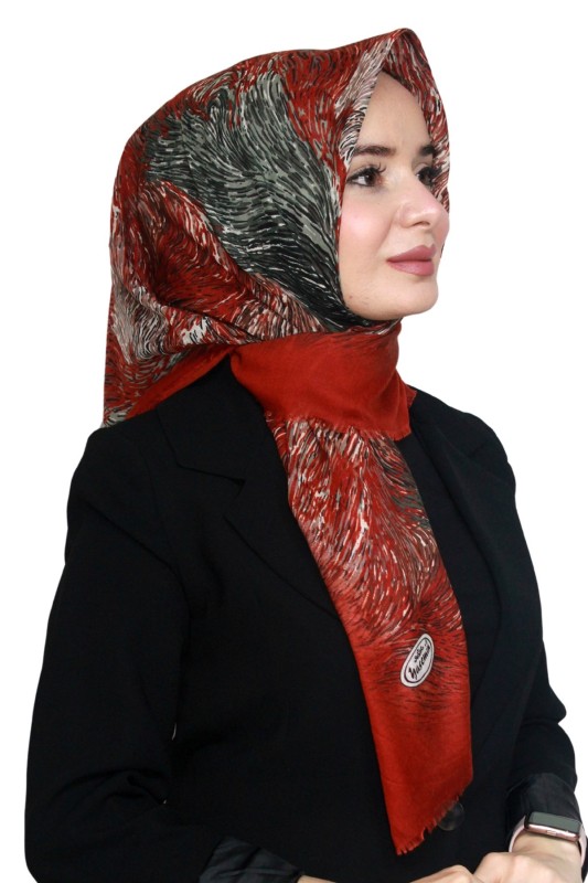 Pamuk Keten Flamlı Eşarp 1043-29