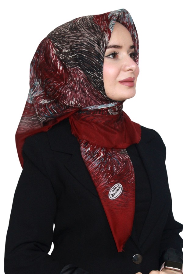Pamuk Keten Flamlı Eşarp 1043-3