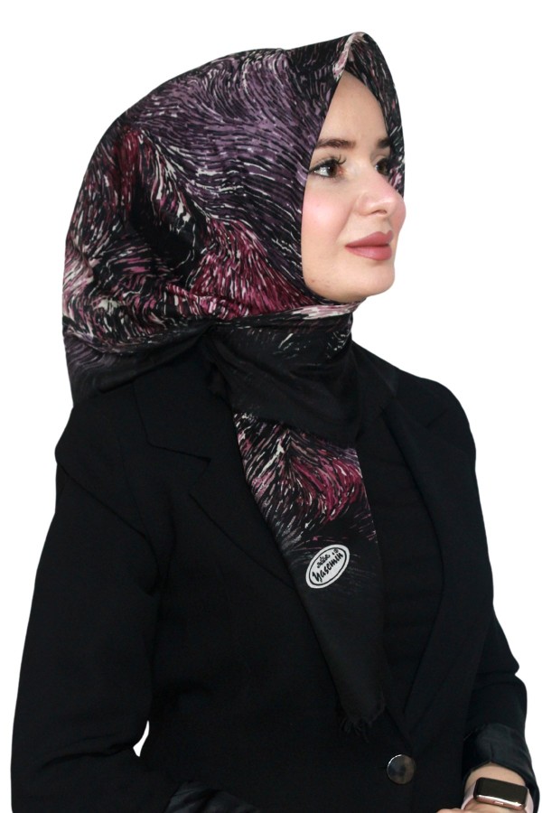 Pamuk Keten Flamlı Eşarp 1043-5