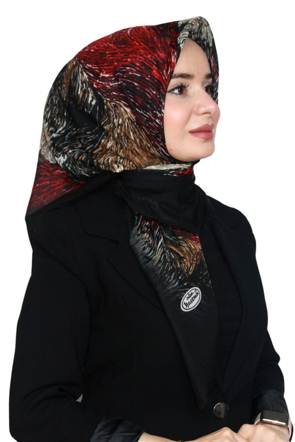 Pamuk Keten Flamlı Eşarp 1043-7