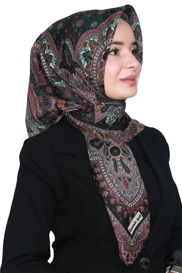 Pamuk Keten Flamlı Eşarp 1042-22