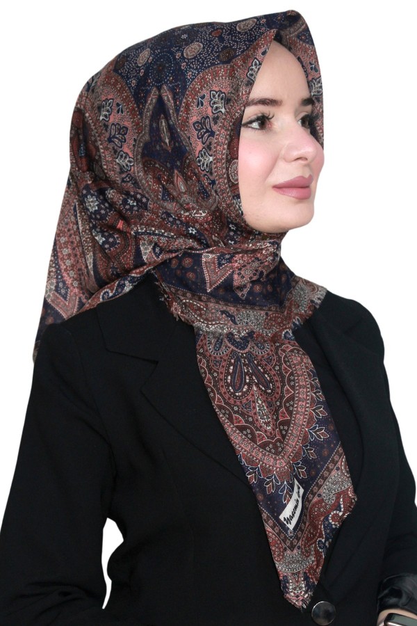 Pamuk Keten Flamlı Eşarp 1042-25
