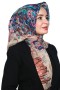 Pamuk Keten Flamlı Eşarp 1044-7