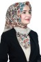 Pamuk Keten Flamlı Eşarp 1018-10