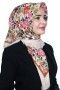 Pamuk Keten Flamlı Eşarp 1018-13