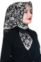 Pamuk Keten Flamlı Eşarp 1018-15