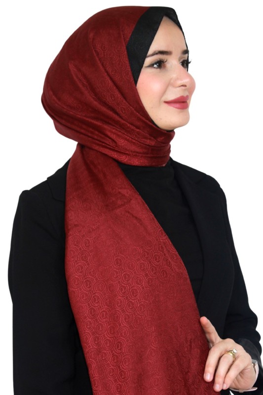 Levidor Jakarlı Monogram Şal 5023-1