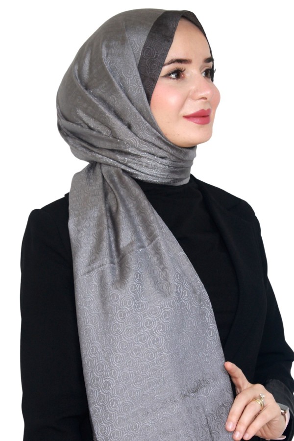 Levidor Jakarlı Monogram Şal 5023-10