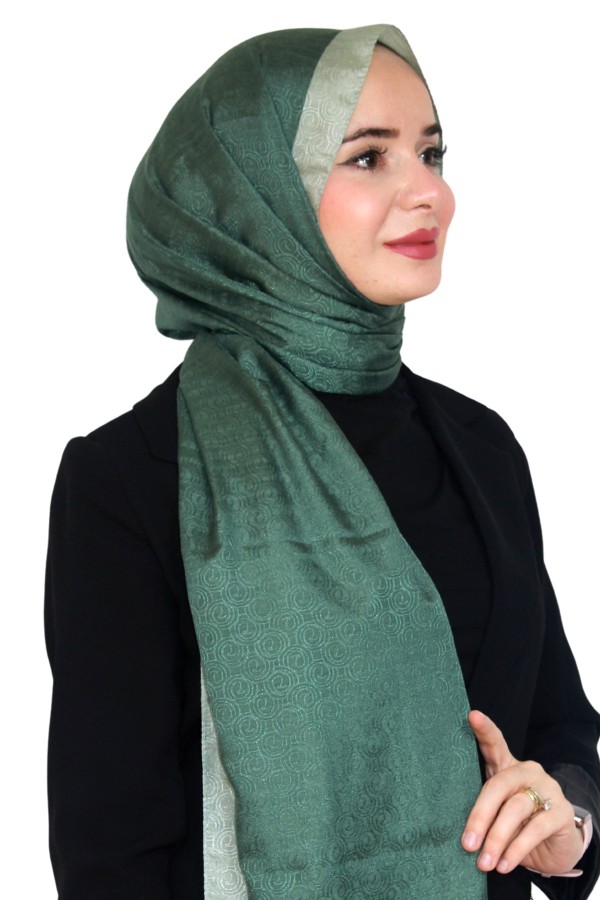 Levidor Jakarlı Monogram Şal 5023-13