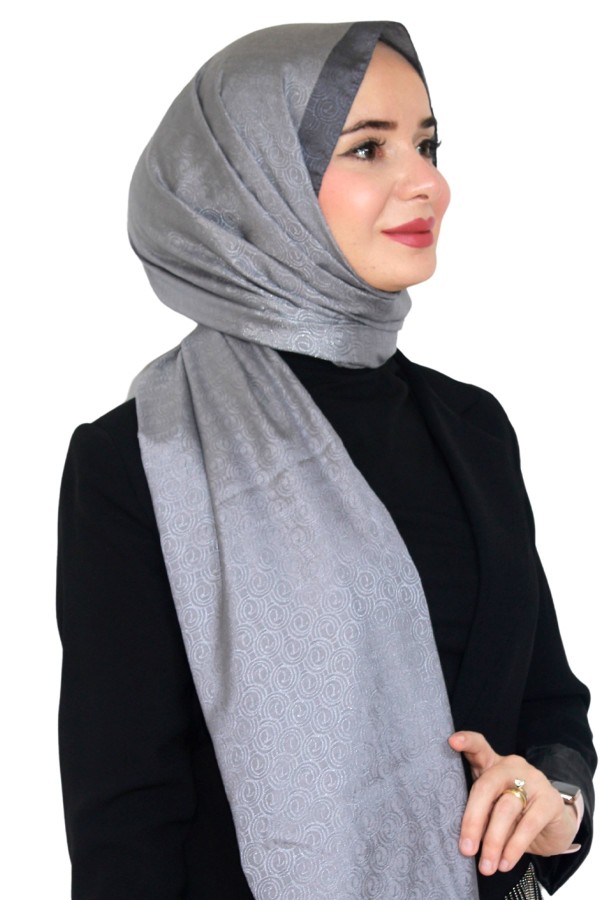 Levidor Jakarlı Monogram Şal 5023-14