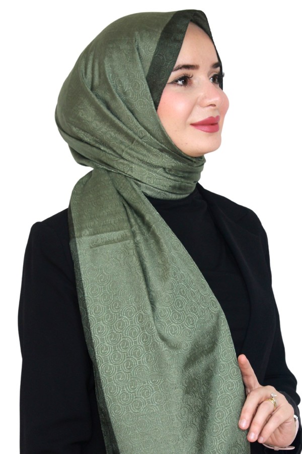 Levidor Jakarlı Monogram Şal 5023-15