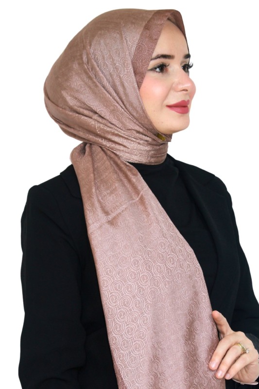 Levidor Jakarlı Monogram Şal 5023-16