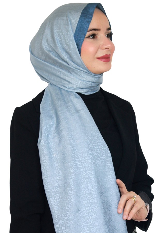 Levidor Jakarlı Monogram Şal 5023-18