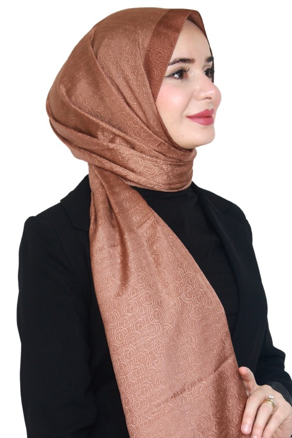 Levidor Jakarlı Monogram Şal 5023-2