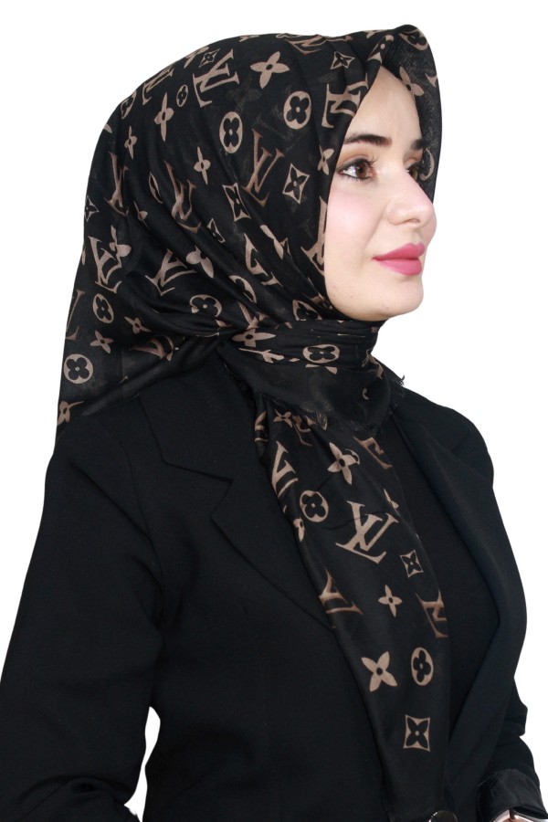 Pamuk Flamlı Eşarp 1005-6