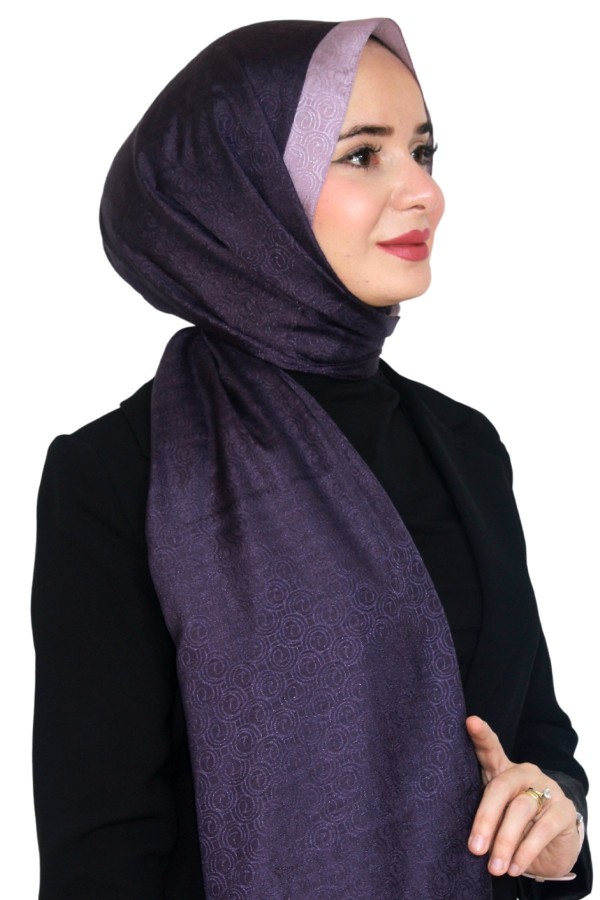 Levidor Jakarlı Monogram Şal 5023-25