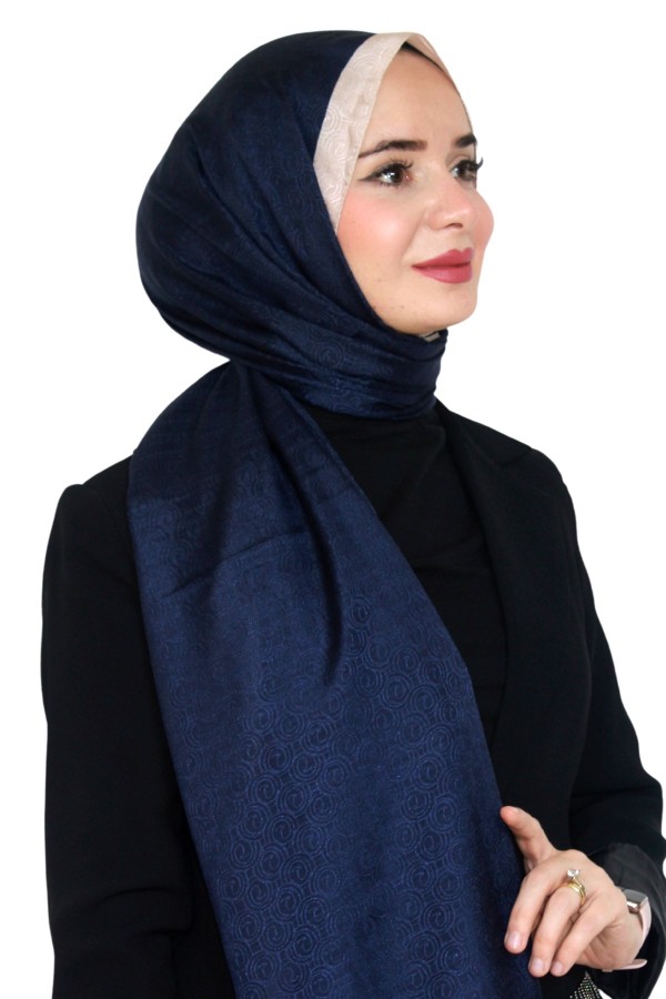 Levidor Jakarlı Monogram Şal 5023-26