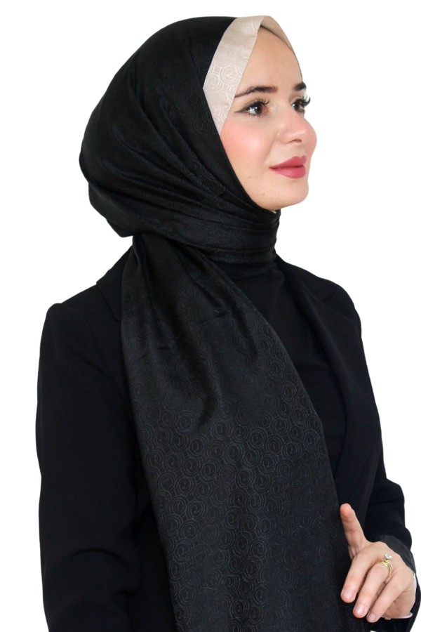 Levidor Jakarlı Monogram Şal 5023-29