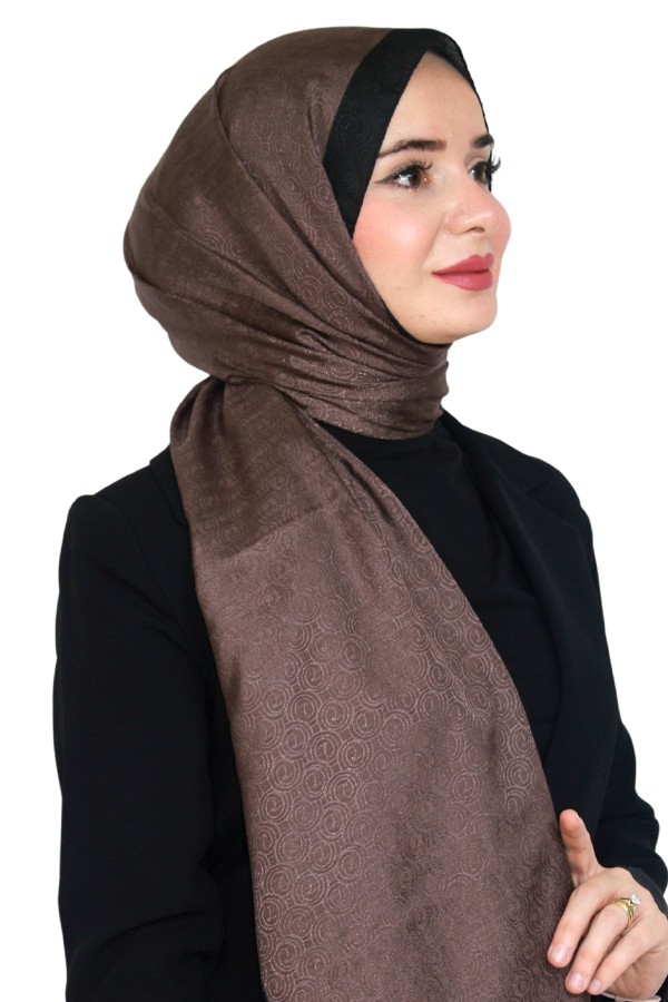 Levidor Jakarlı Monogram Şal 5023-30