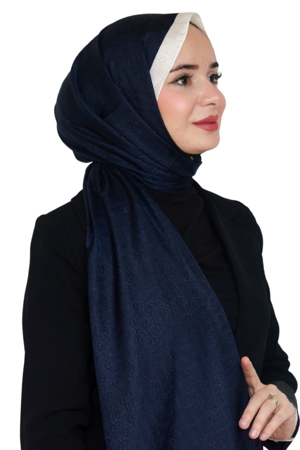 Levidor Jakarlı Monogram Şal 5023-31