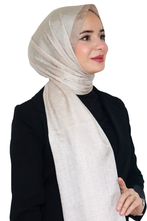 Levidor Jakarlı Monogram Şal 5023-32