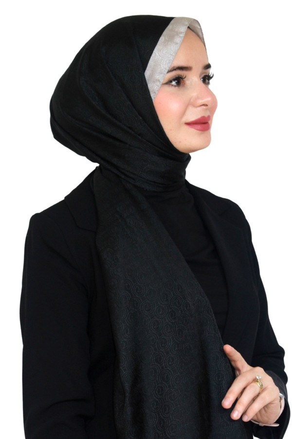Levidor Jakarlı Monogram Şal 5023-33