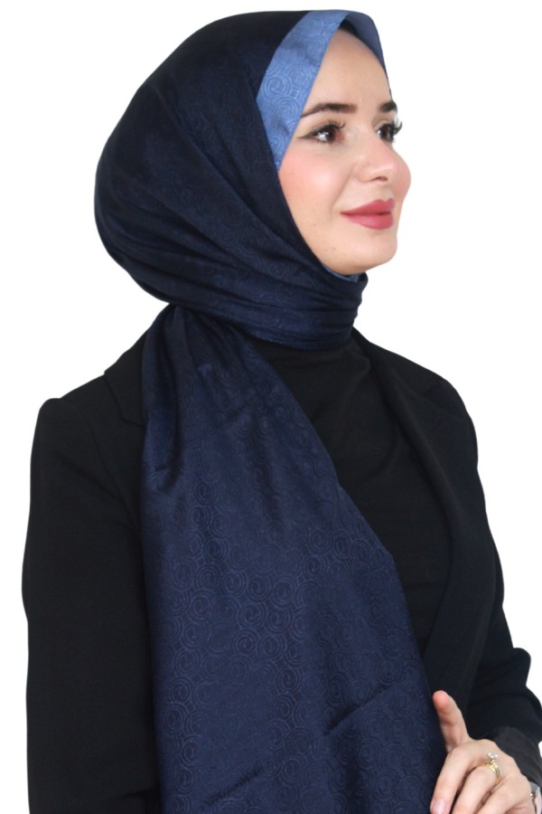 Levidor Jakarlı Monogram Şal 5023-4